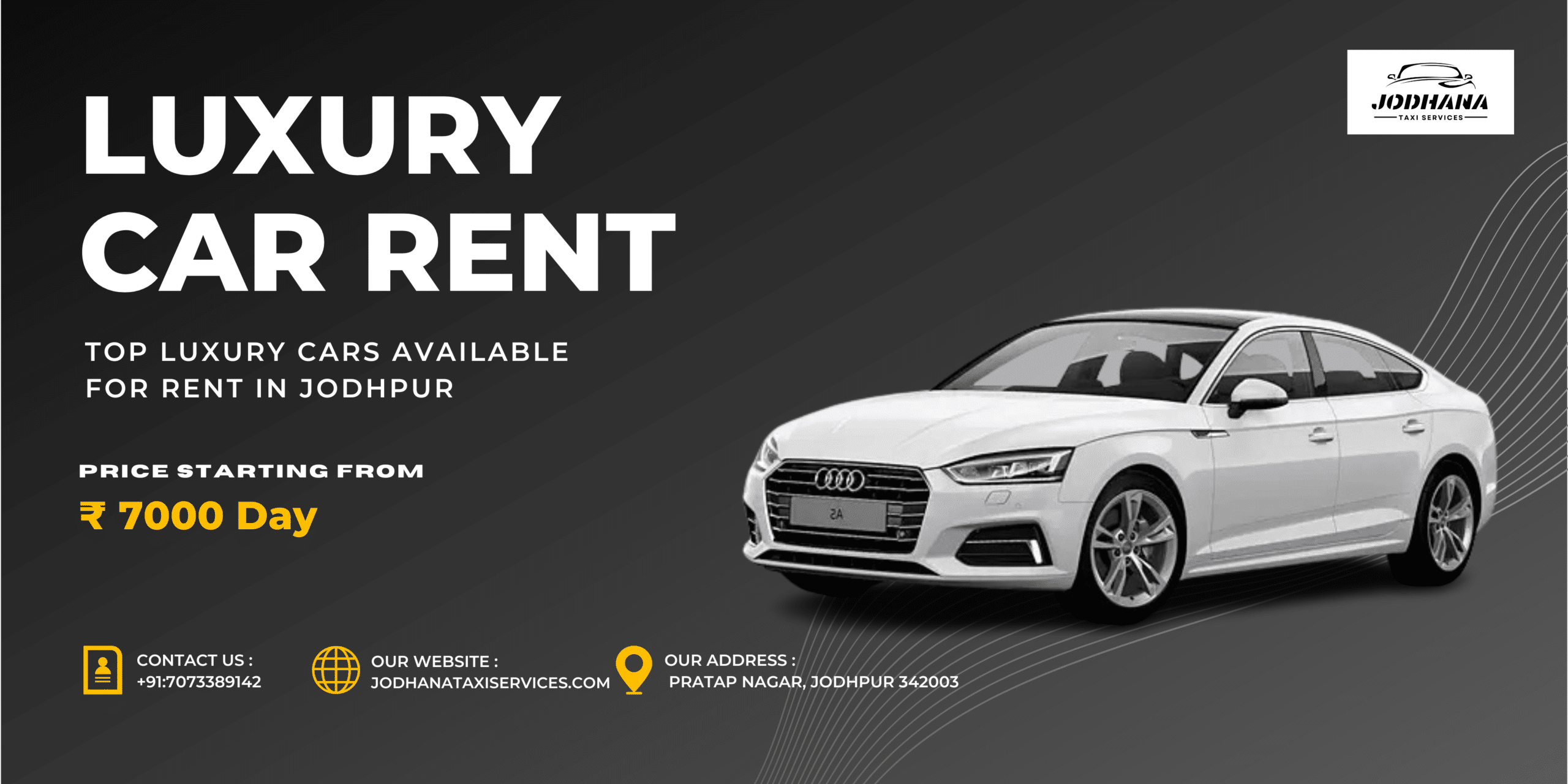 Read more about the article Luxury Car Rental in Jodhpur for Weddings – Jodhana Taxi Services